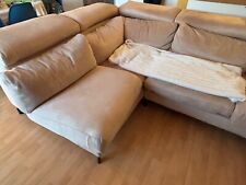 canapé d'angle poltronesofa couleur sable (1.90m x 2.90m, hauteur 80cm)