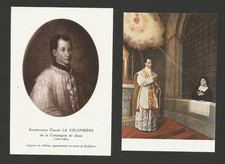 LOT 2 IMAGES  PIEUSES CLAUDE LA COLOMBIERE MM ALACOQUE SACRE COEUR JESUS
