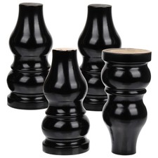 4pcs meubles de meubles remplacement de chaise en bois des jambes de bureau de
