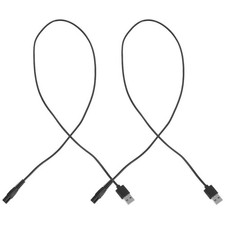  2 Pcs Cordon Alimentation Chargeur Rasoir Electrique Électrique De