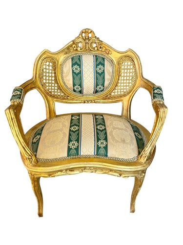 Fauteuil doré style - , louis