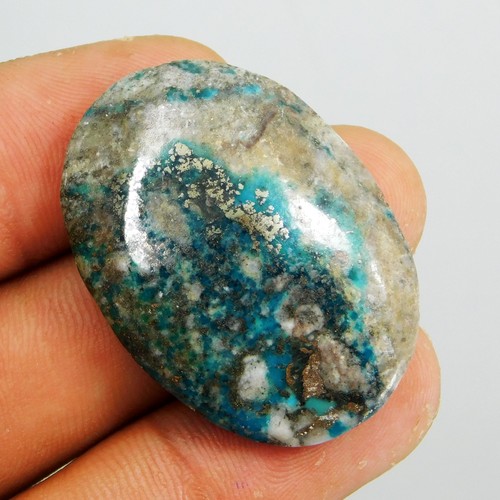 Cabochon ovale bleu - , turquoise