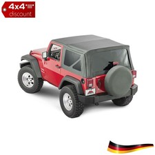 Soft Top, Black Diamond, 2 Doors Jeep Wrangler JK 2007/2012