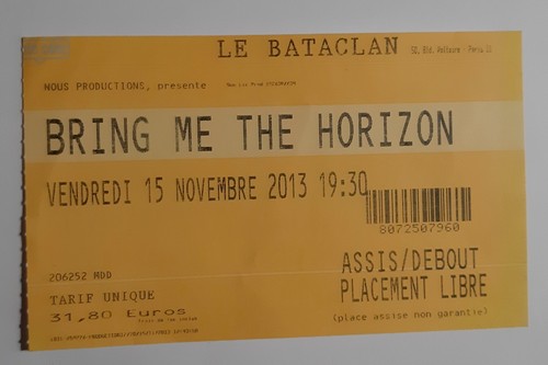 Ticket billet used place - billet,