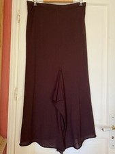 Jupe et pull tunique XL sans manches mérinos marron chocolat Crea Concept