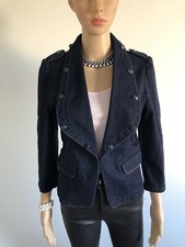 Veste en jean bleue marine