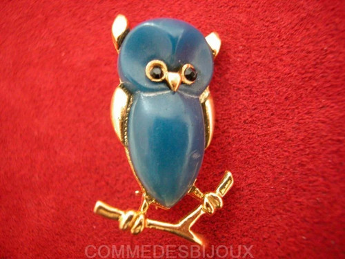 Broche vintage hibou - broche,