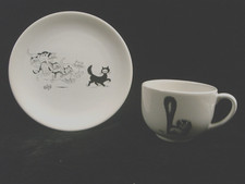 ?? DEJEUNER ASSIETTE LES CHATS BOL TASSE PORCELAINE DUBOUT EDITION CLOUET CATS