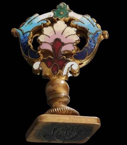 Sceau cachet bronze et - bronze,