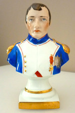 PETIT BUSTE NAPOLEON BONAPARTE, PORCELAINE DE LIMOGES, JEAN CHATEAU 1945/1967