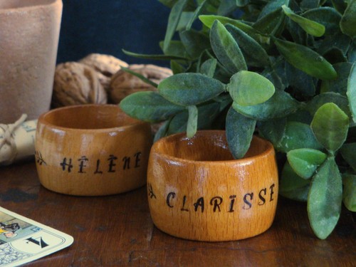 Vintage rond serviette - 2,