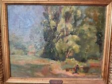 Breitwieser Robert HSP Peintre Alsacien avec cadre dorée.