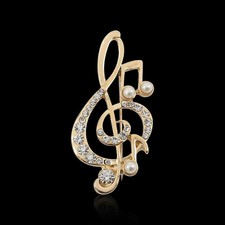 Broche bijou Clé de Sol