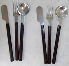 2 sets de 3 couverts Raymond Loewy pour  Air France - Design Aviation A3