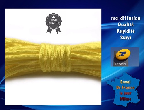 Paracorde jaune 550 - paracorde, 7brins
