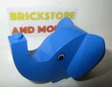 Lego - 1x Elephant Head Tête 6x7x4 Eyes Pattern 6245px1 Bleu/Blue/Blau