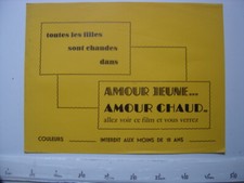 AFFICHE CINEMA PORNO EROTIQUE