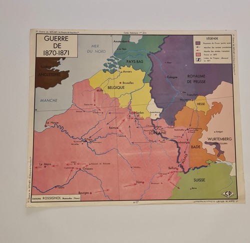 Carte scolaire rossignol - , rare