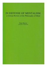 Marres, R. En Defense De Mentalisme: A Critical Review Of 'Philosophy O F Minute