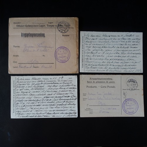Ww1 camp torgau lettre - -,