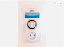 Programmateur Electrique Mécanique Prise  3500W 16A 230V -50HZ Journalier (24h)