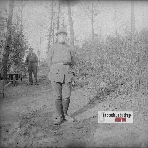 Masque gaz poilu guerre - à,