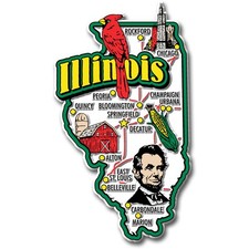 Illinois Jumbo State Magnet by