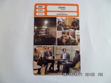 CARTE FICHE CINEMA 2007 ZODIAC Jake Gyllenhaal Mark Ruffalo Anthony Edwards
