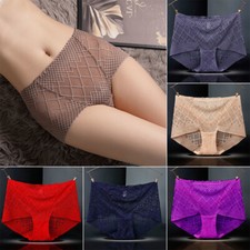 Culotte Sexy En Dentelle Pour Femme Slip Taille Haute Sans Couture Sous-  /