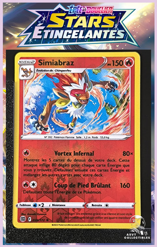 Carte pokémon simiabraz - carte,