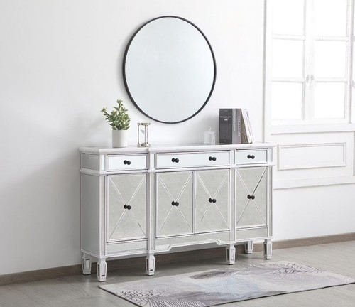 Mirrored antique white - mirrored,