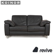 Koinor Cuir Canapé Deux Places Anthracite