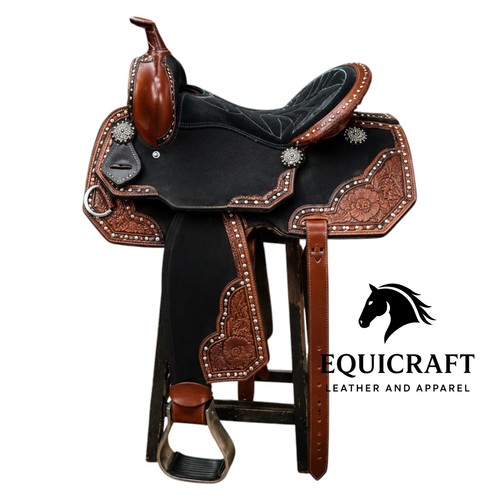 Selle western cuir fait - cuir,