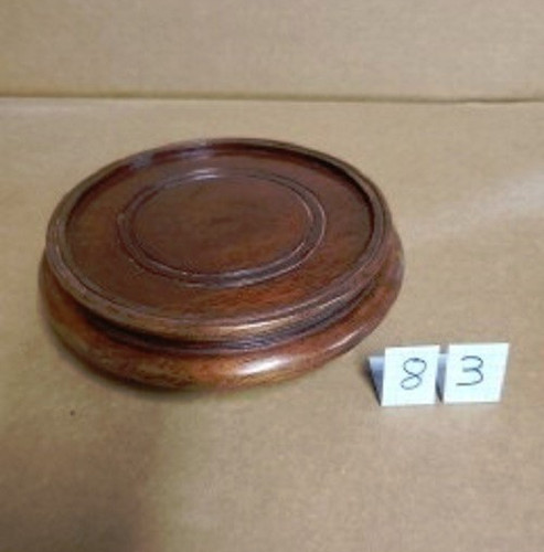 Socle stand rond bois - stand,