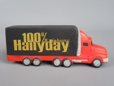 C795 Rare ALPI Jouet Mousse Camion USA Publicitaire 100% J Hallyday Tour 2000