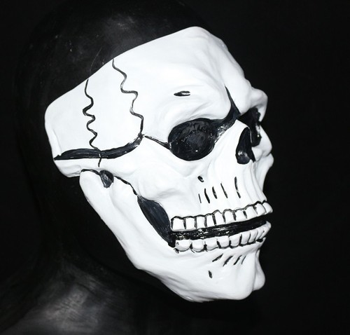 Masque crâne deluxe latex - masque, en