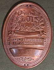 Ancienne Plaque De Garde