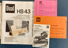 DUAL HS 43 - Manual FR/EN/D/ES