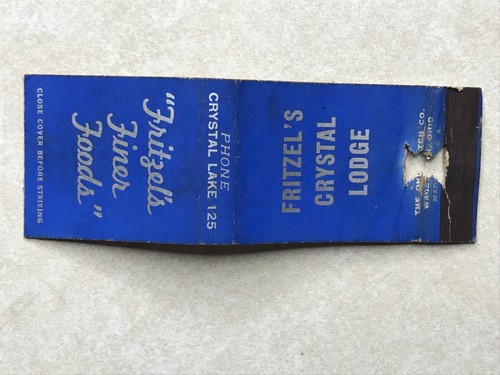 Bf76 matchbook cover fritzel - bf76, fritzel's