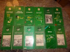 LOT DE 12 ANCIENS GUIDES VERTS