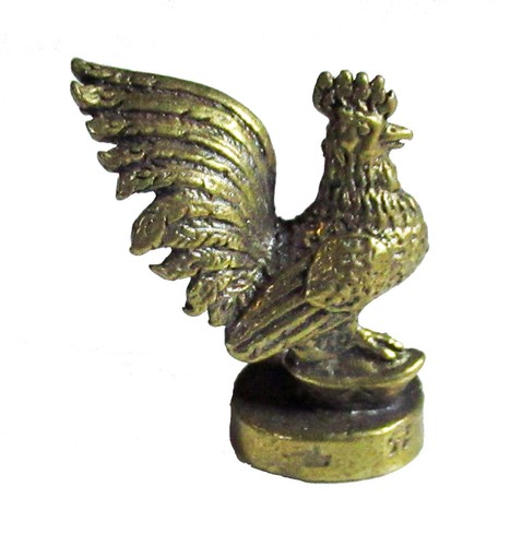 Figurine statuette coq - , bronze