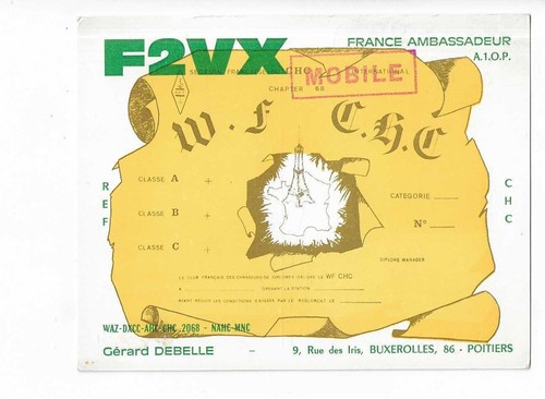 Carte qsl radio amateur - qsl,