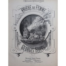 RUPÈS Georges Prière de Femme Chant Piano ca1890