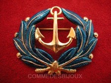 Broche "Palmes Couronne de Laurier & Ancre" N° 2 - Bijoux pur Vintage
