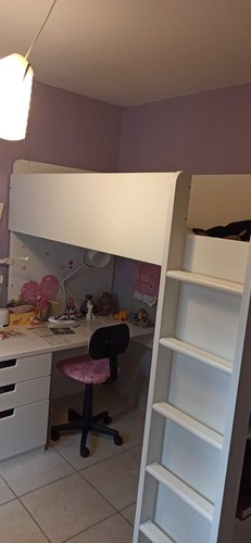 Vend lit mezzanine blanc ikea