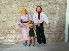 FAMILLE DE MAISON DE POUPÉE - LUNDBY / BARTON - Couple et 1 Fillette - Vintage