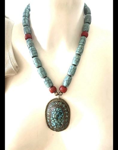 Collier pendentif pierre - collier,
