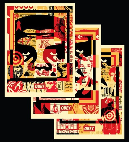 Shepard fairey collage - fairey,