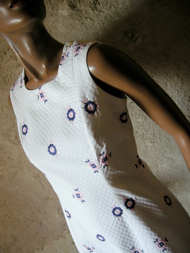 Chic vintage robe pique - chic,