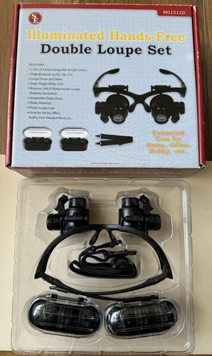 Plastic dual loupe illuminated - dual,